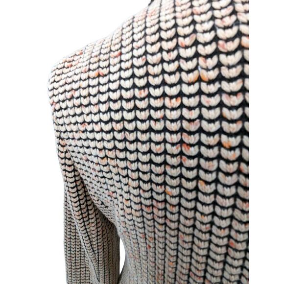 Cartonnier Women's Cream and Black Single Button Tweed Blazer Size Large - Picture 2 of 13